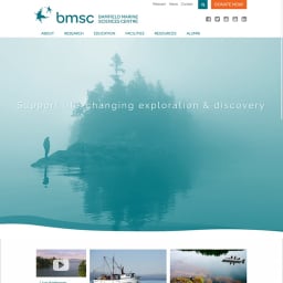 Screenshot of the Bamfield Marine Science Centre homepage