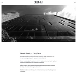 Screenshot of the Nonni Properties homepage